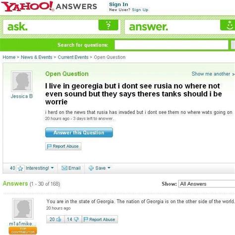 Funny Pictures Funny Yahoo Answers Fails Fun Aye Daily