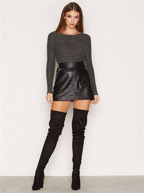 black suede thigh high boots thigh high suede boots black leather