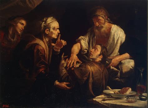 isaac blessing jacob painting assereto gioacchino oil paintings