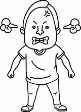 Coloring Anger Pages Getdrawings Angry sketch template