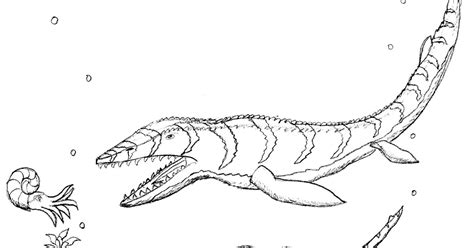 mosasaurus pages coloring pages
