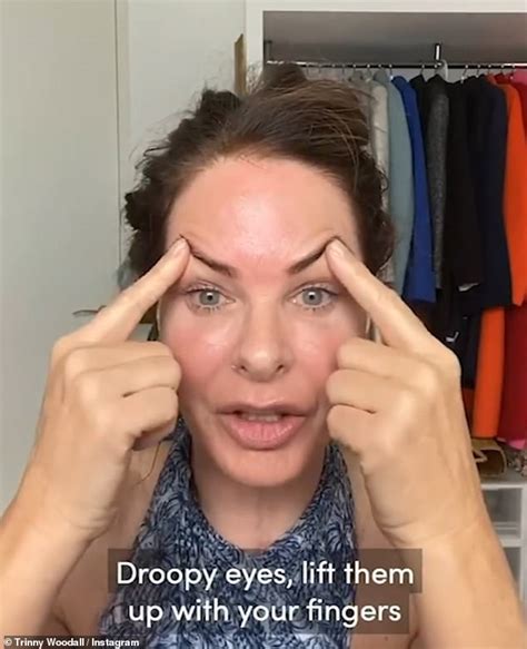 trinny woodall baffles fans with bizarre facial massage technique