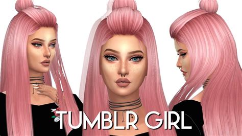 the sims 4 tumblr girl full cc list youtube