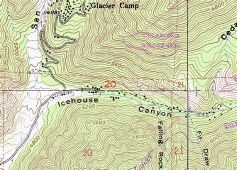 read  topographic map hikingguycom