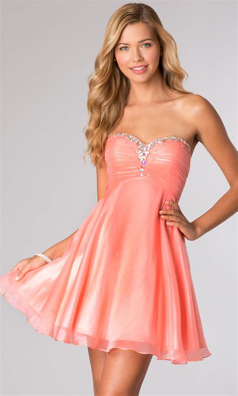 Short Lace Up Dress For Homecoming Promgirl