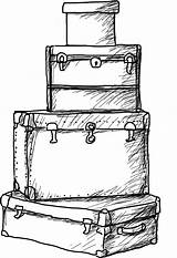 Suitcase Pngkey sketch template
