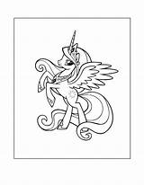 Alicorn sketch template