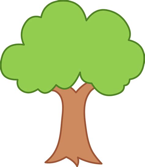 simple green tree design  clip art