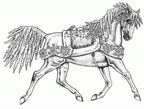 fancy horse coloring page horse coloring pages horse coloring