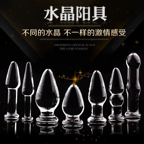 dingye glass dildo butt plug glass anal sex toys in anal sex toys from