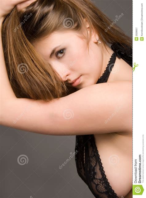 long haired stock image image of club fitness pose