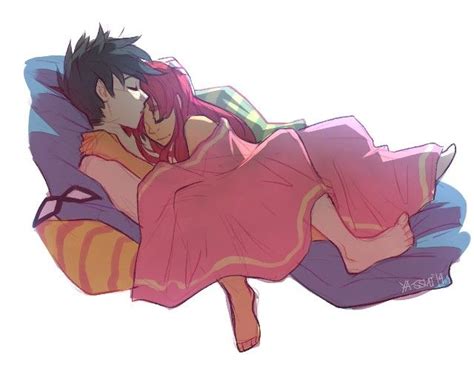 robin and starfire sleeping together in bed robin and starfire robin de los jóvenes titanes
