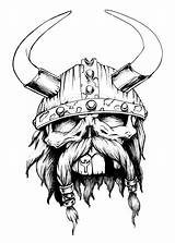 Viking Tattoo Drawing Helmet Drawings Skull Warrior Tattoos Norse Vikings Odin Draw Biomek Face Coloring Pages Designs Deviantart Raven Head sketch template