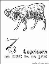 Coloring Capricorn Pages Zodiac Print Printable Search Again Bar Case Looking Don Use Find sketch template