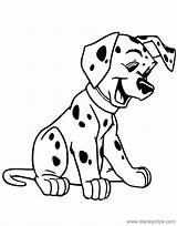 Coloring Disneyclips Pages Puppy Dalmatians sketch template