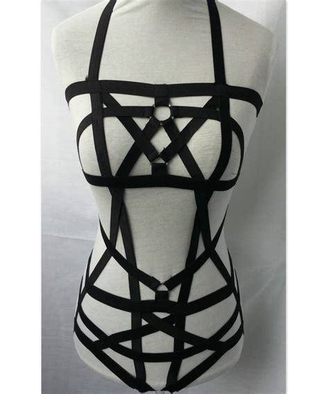 New Fashion Pastel Goth Women Bust Dress Bondage Suit Sexy Lingerie
