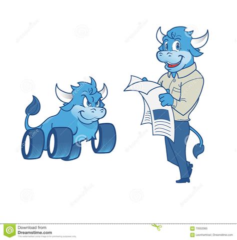 bull mascot stock vector illustration  personification