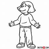 Francine Arthur Draw Step Frensky Cartoons Characters Various Cartoon sketch template