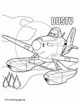 Planes Coloring Disney Pages Colouring Printable Plane sketch template