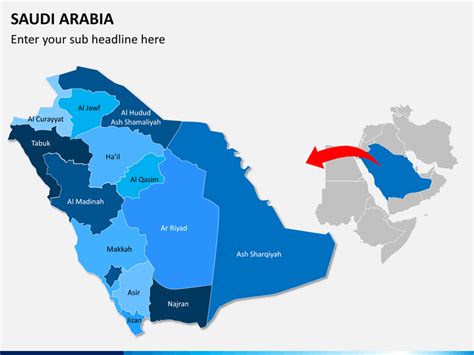 Saudi Arabia Map Powerpoint Sketchbubble