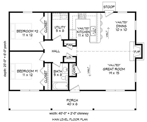 popular  sq ft  bedroom house plans