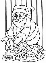 Kerstman Kleurplaat Kerstmis Claus Stemmen Malvorlage sketch template