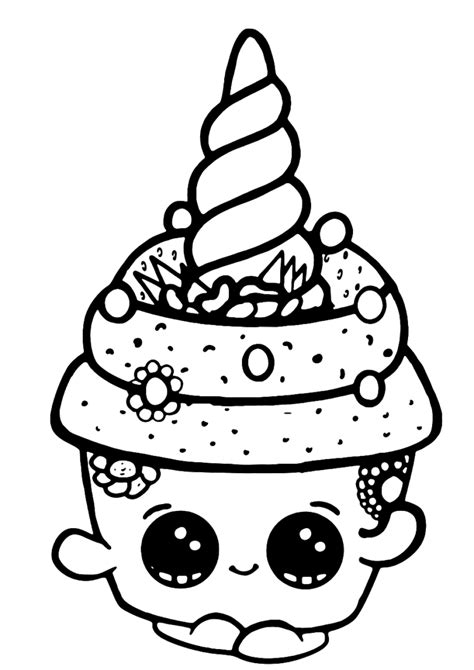 cute cupcake coloring coloring pages draw  cute bjorkanism