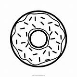 Coloring Pages Donut Doughnut Comments sketch template