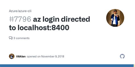 az login directed  localhost issue  azureazure cli github