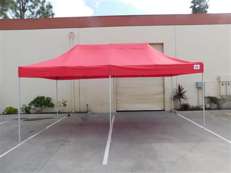 red pop  canopy facade theme party