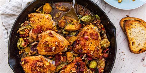 best bacon brussels sprout chicken skillet recipe how to