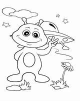 Coloring Pages Space Alien Printable Kids Planet Peace Comes Boys Ads Google sketch template