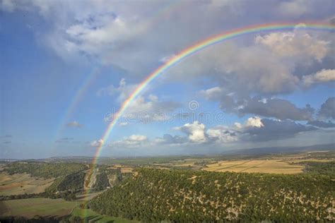 rainbow  fantastic view  andalusia stock image image  green blue