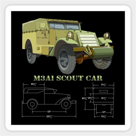 ma scout car ww american armored vehicle diagram  blueprint gift ma  scout car ww