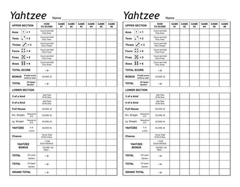 yahtzee score sheetpdf yahtzee yahtzee score sheets card tutorials