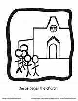 Jesus Began Sundayschoolzone Unfolding sketch template