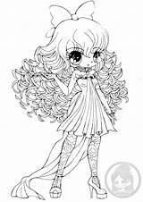 Chibi Coloring Pages Girls Yampuff Girl Anime Coloriage Chibis Cute Colouring Deviantart Kawaii Hair Printable Curly Kids Adult Sheets Print sketch template