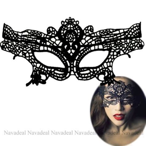 Sexy Elegant Black Lace Eye Face Mask Masquerade Ball Prom Halloween C