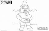 Coloring Pages Gnomeo Sherlock Gnomes Printable Kids sketch template