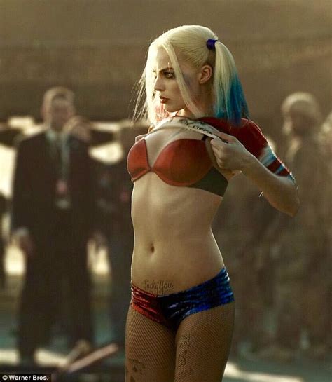 margot robbie addresses rumours about her harley quinn hot pants being photoshopped daily mail
