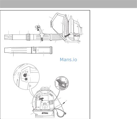 stihl br    magnum  main parts