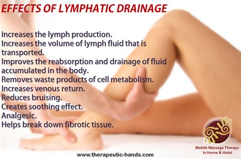 here are the positive effects of receiving lymphatic drainage