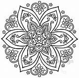 Coloring Mandala Pages Bohemian Mandalas Adults Colouring Choose Board Pattern Adult sketch template