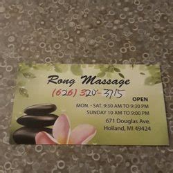 rong massage  douglas ave holland michigan massage therapy