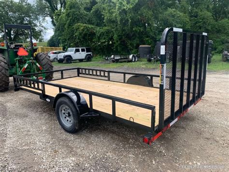 load trail utility   gate side ramps bdh cooper trailers