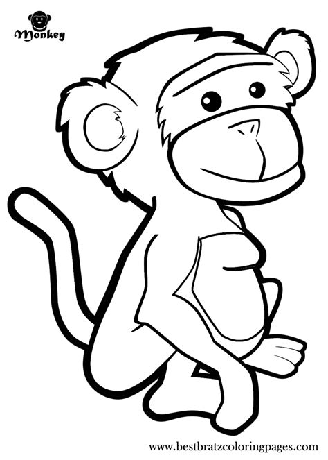 printable monkey coloring pages  printable