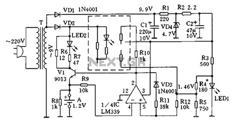 battery charger circuit page  power supply circuits nextgr