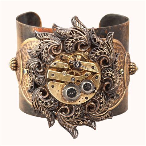 steampunk cuff bracelet steampunk jewelry cuff bracelet steampunk