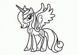 Coloring Pages Moon Nightmare Luna Pony Little Popular sketch template