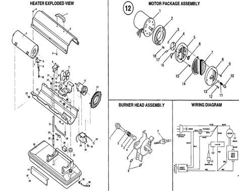 reddy heater  parts diagram